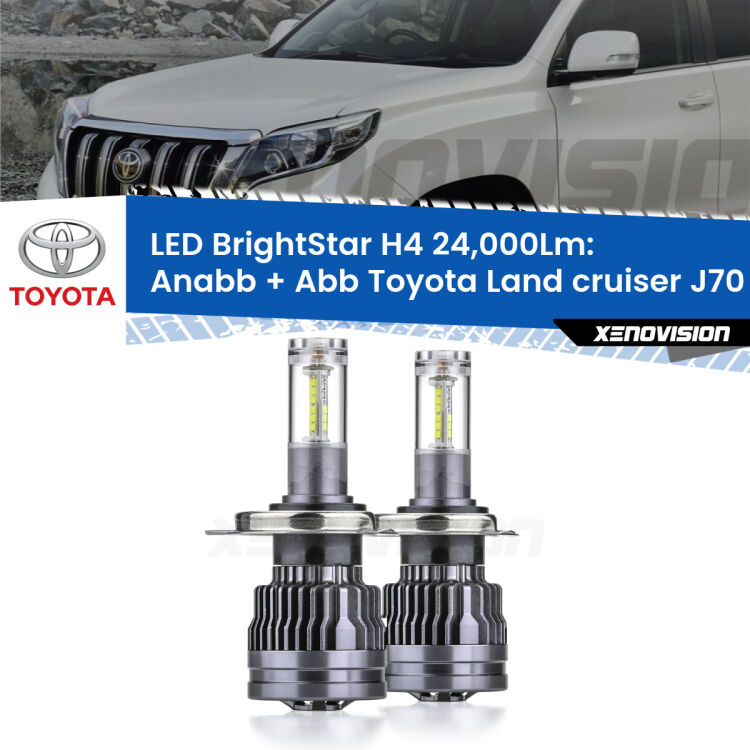 <strong>Kit Anabbaglianti LED per Toyota Land cruiser</strong> J70 1984 - 1996</strong>: 24.000Lumen, canbus, fatti per durare. Qualità Massima Garantita.