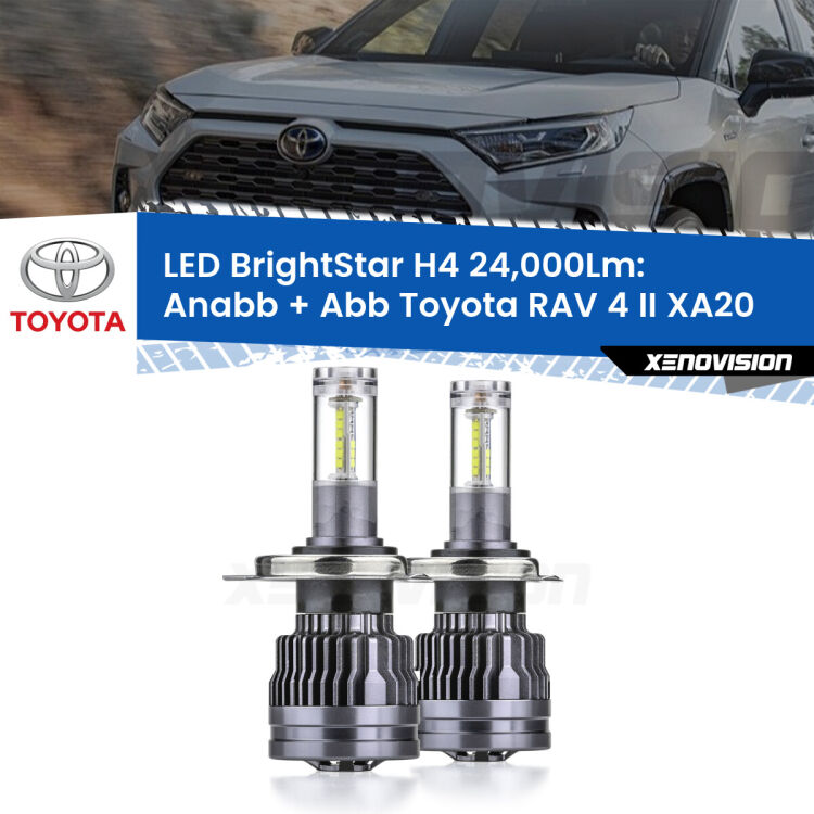 <strong>Kit Anabbaglianti LED per Toyota RAV 4 II</strong> XA20 2000 - 2005</strong>: 24.000Lumen, canbus, fatti per durare. Qualità Massima Garantita.