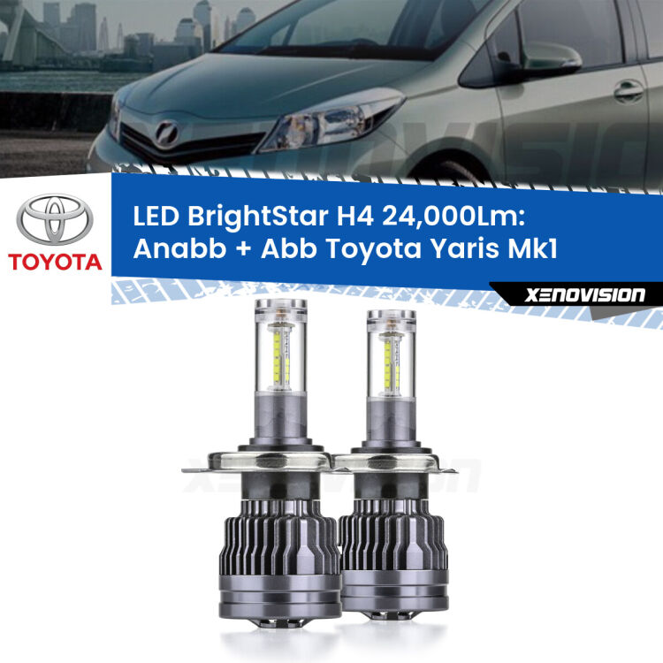 <strong>Kit Anabbaglianti LED per Toyota Yaris</strong> Mk1 1999 - 2005</strong>: 24.000Lumen, canbus, fatti per durare. Qualità Massima Garantita.