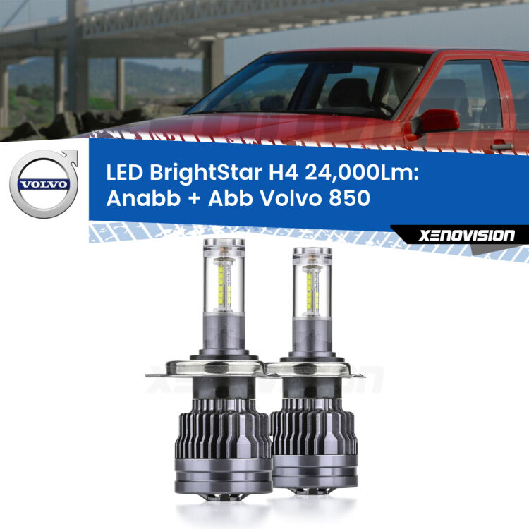 <strong>Kit Anabbaglianti LED per Volvo 850</strong>  a parabola singola</strong>: 24.000Lumen, canbus, fatti per durare. Qualità Massima Garantita.