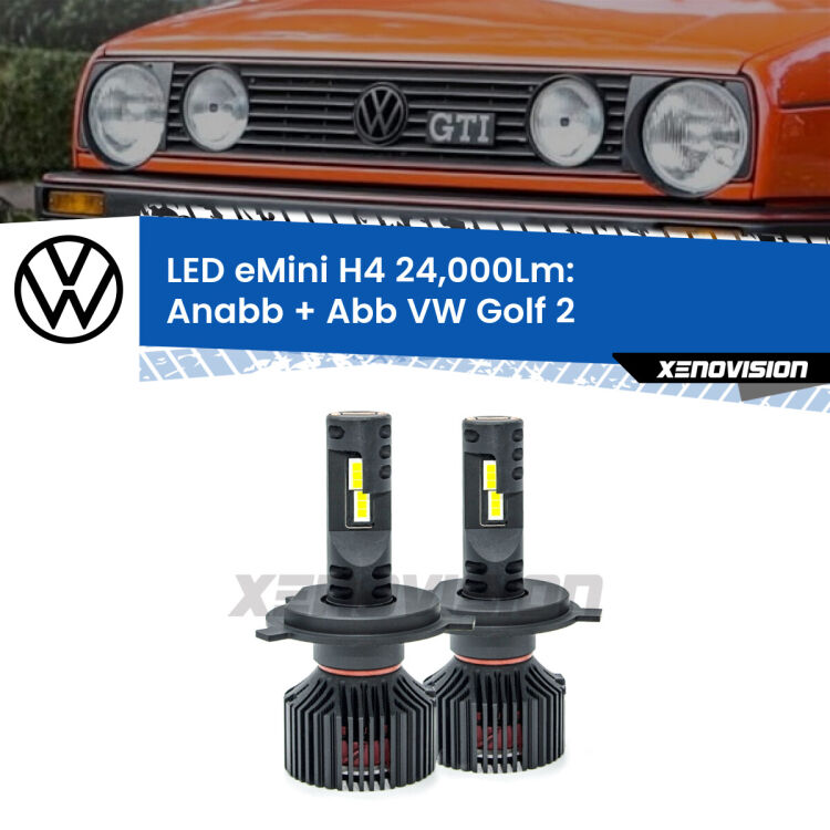 <strong>Kit Anabbaglianti LED per VW Golf 2</strong>  1983 - 1990</strong>  ULTIMI PEZZI IN LIQUIDAZIONE. SENZA GARANZIA