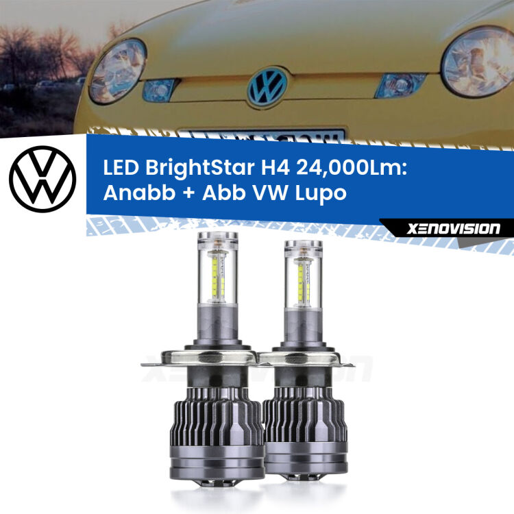 <strong>Kit Anabbaglianti LED per VW Lupo</strong>  1998 - 2005</strong>: 24.000Lumen, canbus, fatti per durare. Qualità Massima Garantita.