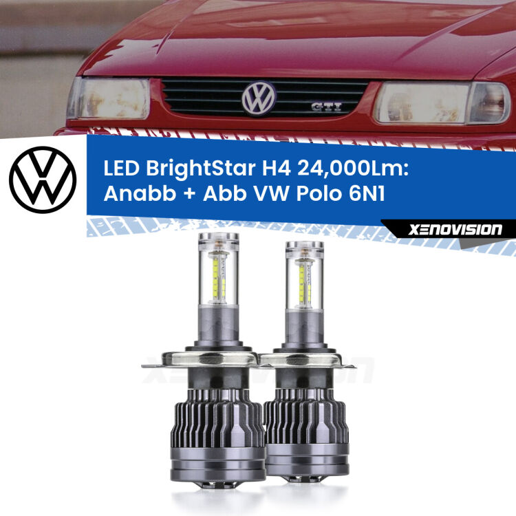 <strong>Kit Anabbaglianti LED per VW Polo</strong> 6N1 1994 - 1998</strong>: 24.000Lumen, canbus, fatti per durare. Qualità Massima Garantita.