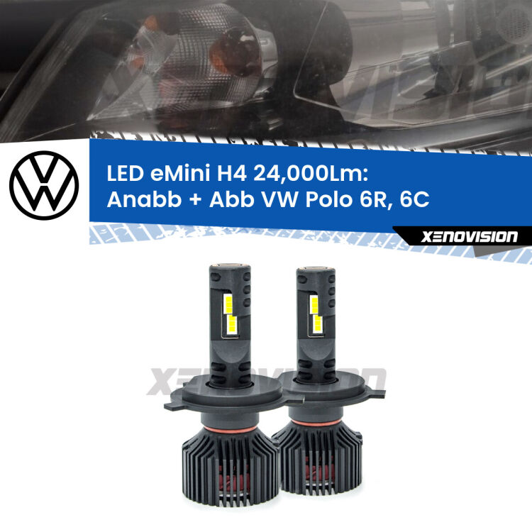 <strong>Kit Anabbaglianti LED per VW Polo</strong> 6R, 6C 6R monolampada</strong>  ULTIMI PEZZI IN LIQUIDAZIONE. SENZA GARANZIA