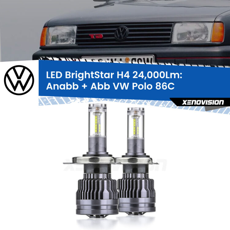 <strong>Kit Anabbaglianti LED per VW Polo</strong> 86C 1981 - 1993</strong>: 24.000Lumen, canbus, fatti per durare. Qualità Massima Garantita.