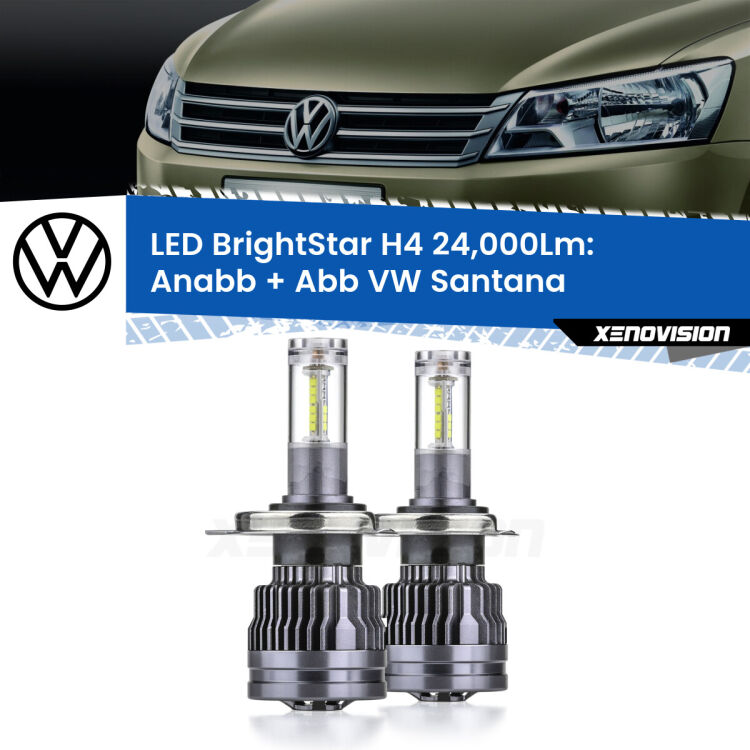 <strong>Kit Anabbaglianti LED per VW Santana</strong>  1995 - 2012</strong>: 24.000Lumen, canbus, fatti per durare. Qualità Massima Garantita.