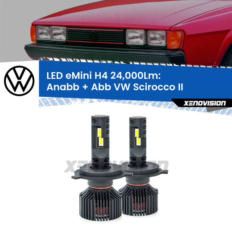 <strong>Kit Anabbaglianti LED per VW Scirocco</strong> II 1980 - 1992</strong>  ULTIMI PEZZI IN LIQUIDAZIONE. SENZA GARANZIA