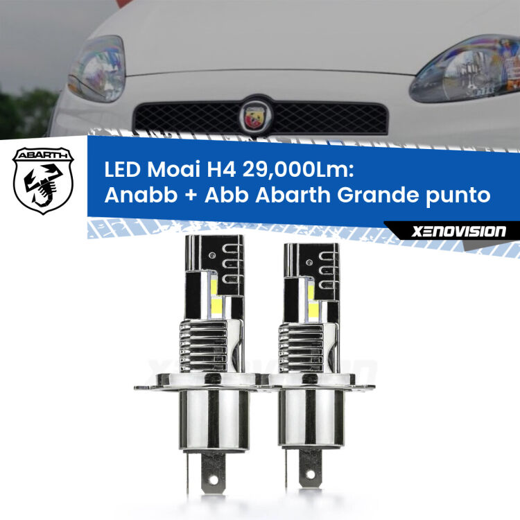 <strong>Kit Anabbaglianti LED per Abarth Grande punto</strong>  2007 - 2010</strong>: 29.000Lumen, canbus, fatti per durare. Qualità Massima Garantita.