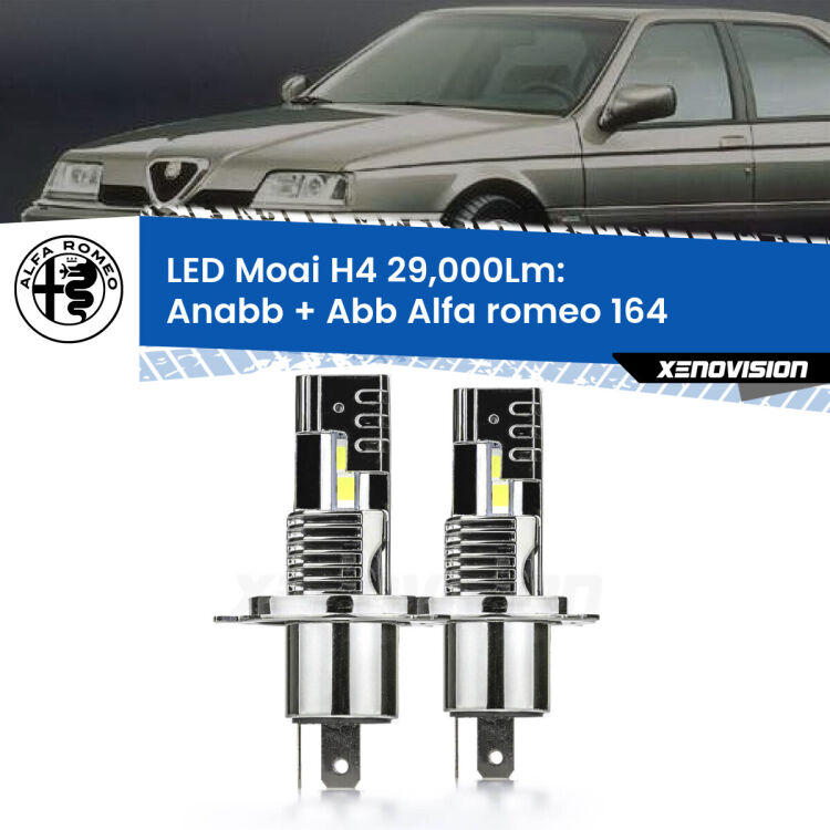 <strong>Kit Anabbaglianti LED per Alfa romeo 164</strong>  1987 - 1991</strong>: 29.000Lumen, canbus, fatti per durare. Qualità Massima Garantita.