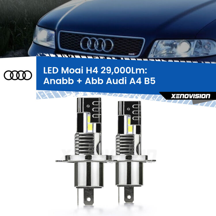 <strong>Kit Anabbaglianti LED per Audi A4</strong> B5 a parabola singola</strong>: 29.000Lumen, canbus, fatti per durare. Qualità Massima Garantita.