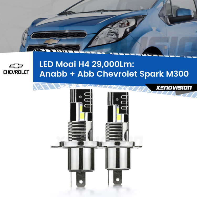 <strong>Kit Anabbaglianti LED per Chevrolet Spark</strong> M300 2009 - 2016</strong>: 29.000Lumen, canbus, fatti per durare. Qualità Massima Garantita.