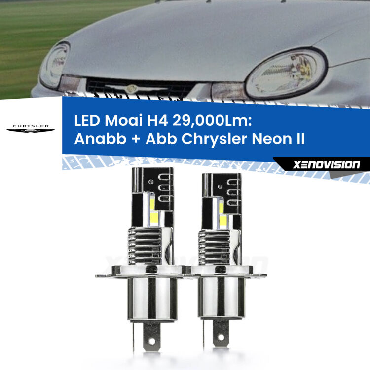 <strong>Kit Anabbaglianti LED per Chrysler Neon II</strong>  1999 - 2006</strong>: 29.000Lumen, canbus, fatti per durare. Qualità Massima Garantita.