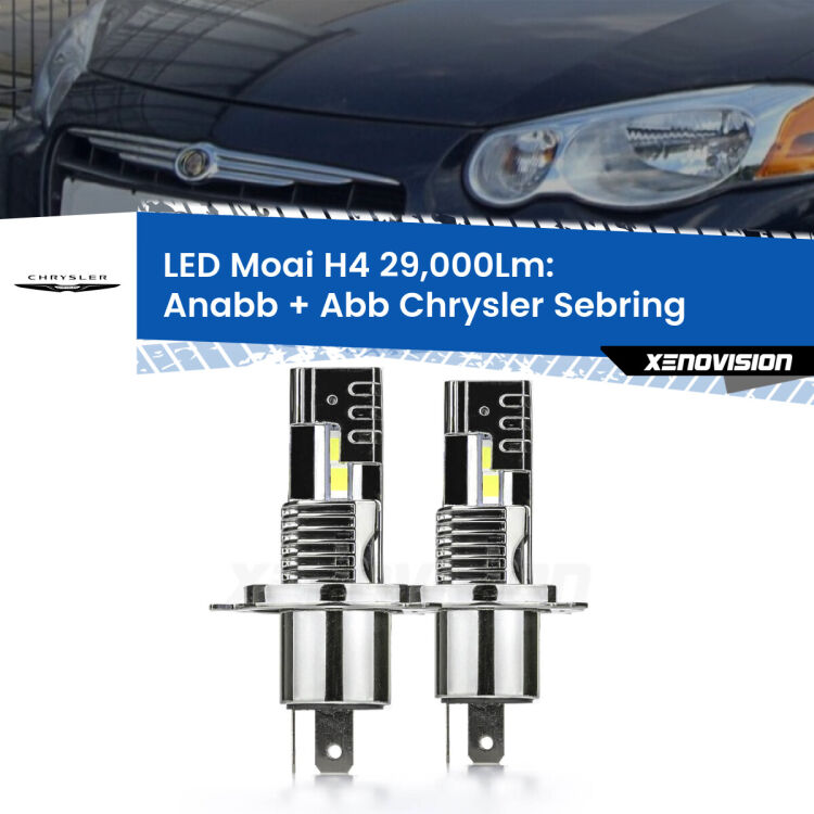 <strong>Kit Anabbaglianti LED per Chrysler Sebring</strong>  2001 - 2007</strong>: 29.000Lumen, canbus, fatti per durare. Qualità Massima Garantita.