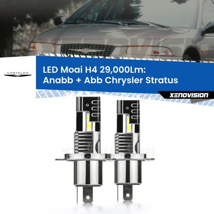 <strong>Kit Anabbaglianti LED per Chrysler Stratus</strong>  1995 - 2001</strong>: 29.000Lumen, canbus, fatti per durare. Qualità Massima Garantita.