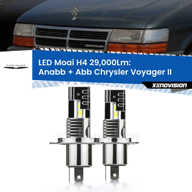 <strong>Kit Anabbaglianti LED per Chrysler Voyager II</strong>  1990 - 1995</strong>: 29.000Lumen, canbus, fatti per durare. Qualità Massima Garantita.