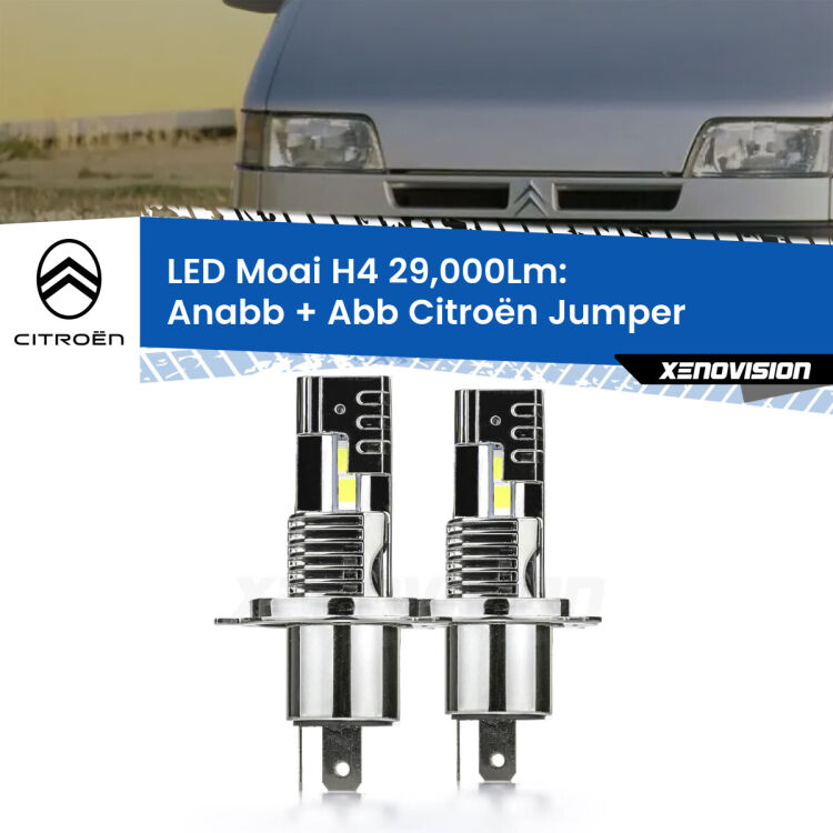 <strong>Kit Anabbaglianti LED per Citroën Jumper</strong>  1994 - 2002</strong>: 29.000Lumen, canbus, fatti per durare. Qualità Massima Garantita.