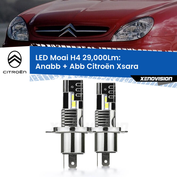 <strong>Kit Anabbaglianti LED per Citroën Xsara</strong>  a parabola singola</strong>: 29.000Lumen, canbus, fatti per durare. Qualità Massima Garantita.