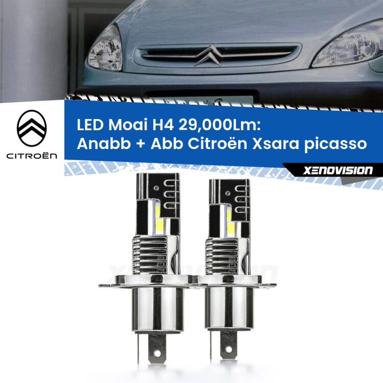 <strong>Kit Anabbaglianti LED per Citroën Xsara picasso</strong>  1999 - 2012</strong>: 29.000Lumen, canbus, fatti per durare. Qualità Massima Garantita.