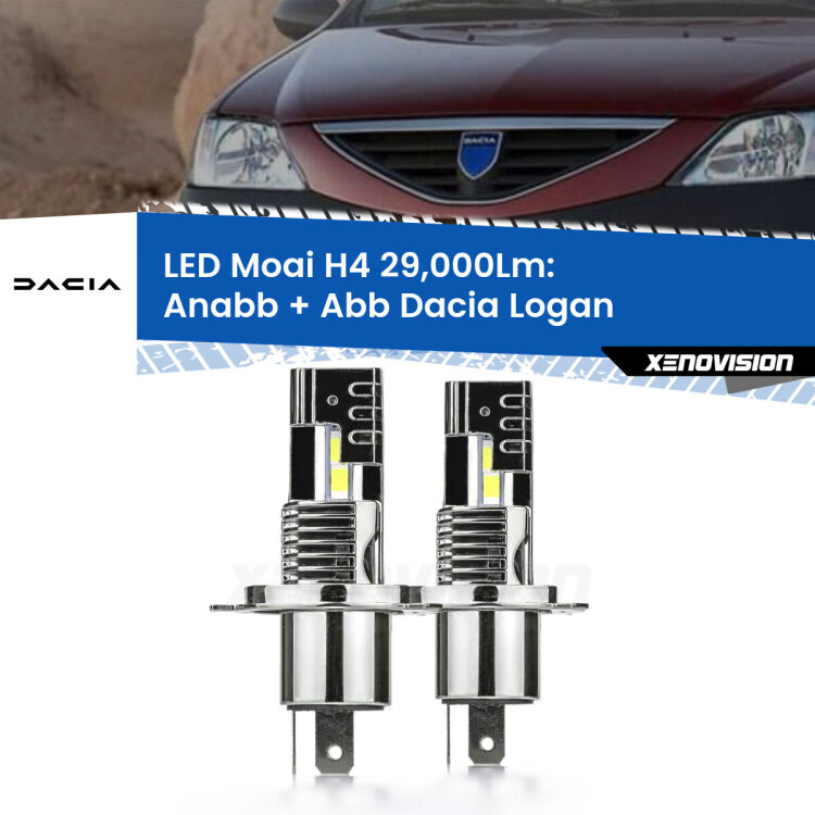 <strong>Kit Anabbaglianti LED per Dacia Logan</strong>  2004 - 2011</strong>: 29.000Lumen, canbus, fatti per durare. Qualità Massima Garantita.