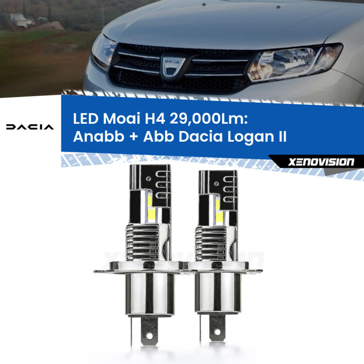 <strong>Kit Anabbaglianti LED per Dacia Logan</strong> II a parabola singola</strong>: 29.000Lumen, canbus, fatti per durare. Qualità Massima Garantita.