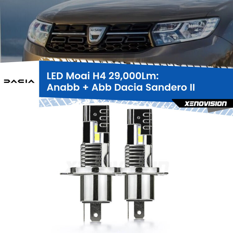 <strong>Kit Anabbaglianti LED per Dacia Sandero II</strong>  a parabola singola</strong>: 29.000Lumen, canbus, fatti per durare. Qualità Massima Garantita.