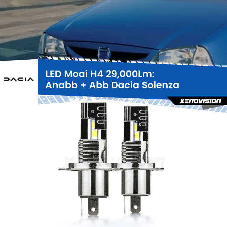 <strong>Kit Anabbaglianti LED per Dacia Solenza</strong>  2003 in poi</strong>: 29.000Lumen, canbus, fatti per durare. Qualità Massima Garantita.