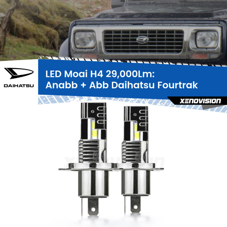 <strong>Kit Anabbaglianti LED per Daihatsu Fourtrak</strong>  1985 - 1998</strong>: 29.000Lumen, canbus, fatti per durare. Qualità Massima Garantita.