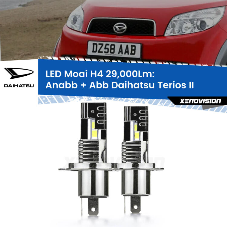 <strong>Kit Anabbaglianti LED per Daihatsu Terios</strong> II a parabola singola</strong>: 29.000Lumen, canbus, fatti per durare. Qualità Massima Garantita.