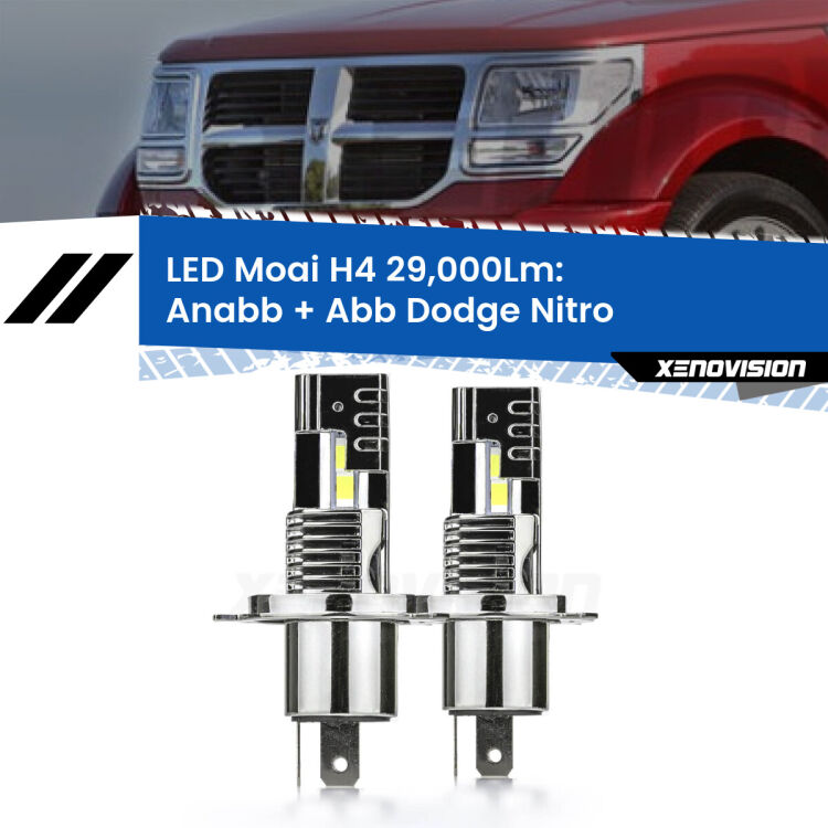 <strong>Kit Anabbaglianti LED per Dodge Nitro</strong>  2006 - 2012</strong>: 29.000Lumen, canbus, fatti per durare. Qualità Massima Garantita.