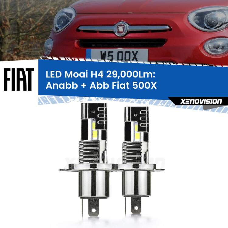 <strong>Kit Anabbaglianti LED per Fiat 500X</strong>  a parabola</strong>: 29.000Lumen, canbus, fatti per durare. Qualità Massima Garantita.