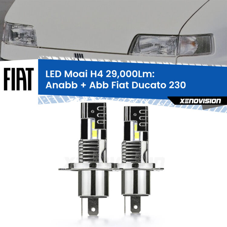 <strong>Kit Anabbaglianti LED per Fiat Ducato</strong> 230 1994 - 2002</strong>: 29.000Lumen, canbus, fatti per durare. Qualità Massima Garantita.