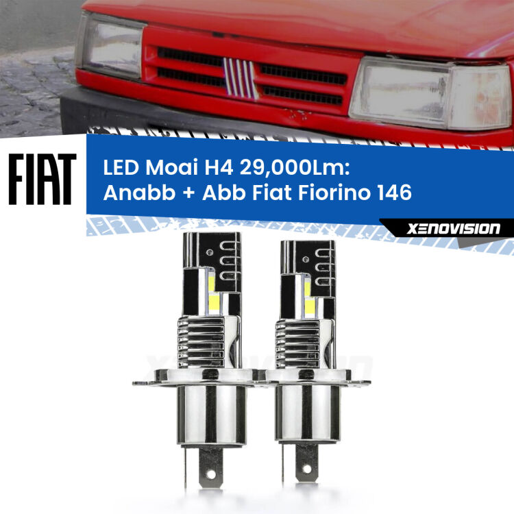 <strong>Kit Anabbaglianti LED per Fiat Fiorino</strong> 146 1988 - 2001</strong>: 29.000Lumen, canbus, fatti per durare. Qualità Massima Garantita.