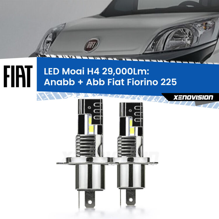 <strong>Kit Anabbaglianti LED per Fiat Fiorino</strong> 225 2008 - 2021</strong>: 29.000Lumen, canbus, fatti per durare. Qualità Massima Garantita.