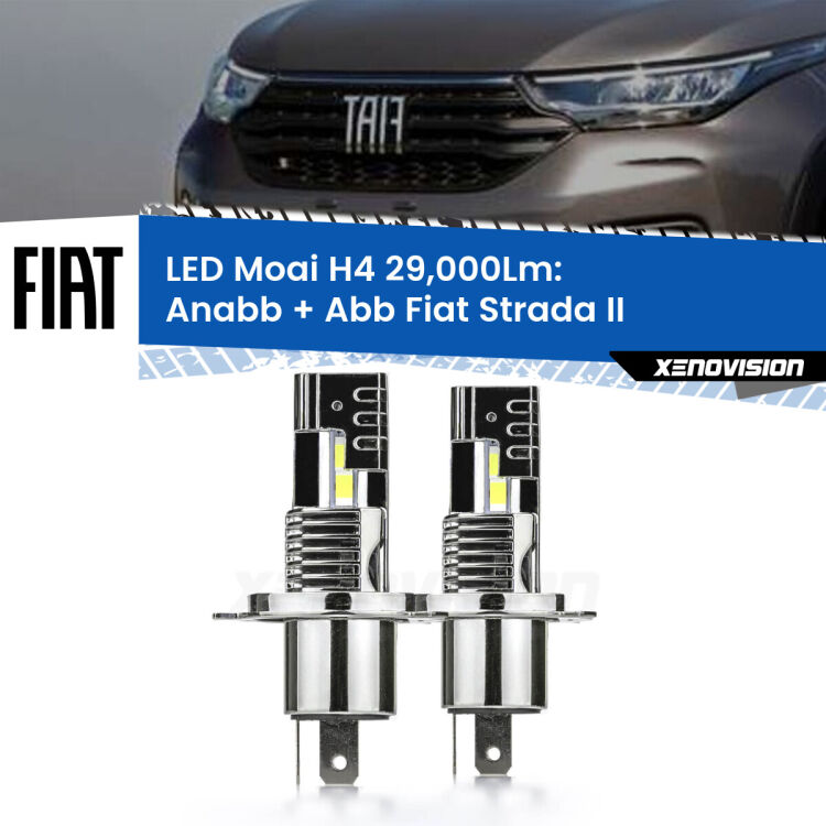 <strong>Kit Anabbaglianti LED per Fiat Strada</strong> II prima serie</strong>: 29.000Lumen, canbus, fatti per durare. Qualità Massima Garantita.