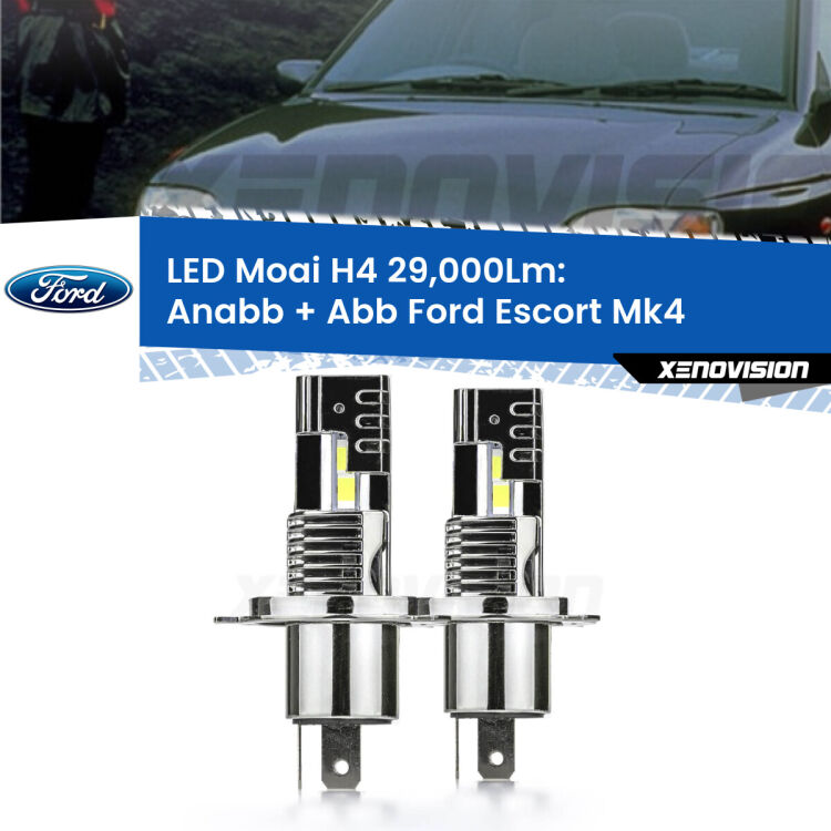 <strong>Kit Anabbaglianti LED per Ford Escort</strong> Mk4 1990 - 2000</strong>: 29.000Lumen, canbus, fatti per durare. Qualità Massima Garantita.