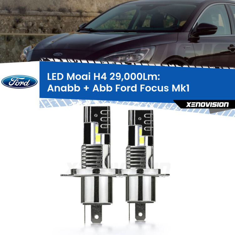 <strong>Kit Anabbaglianti LED per Ford Focus</strong> Mk1 a parabola singola</strong>: 29.000Lumen, canbus, fatti per durare. Qualità Massima Garantita.