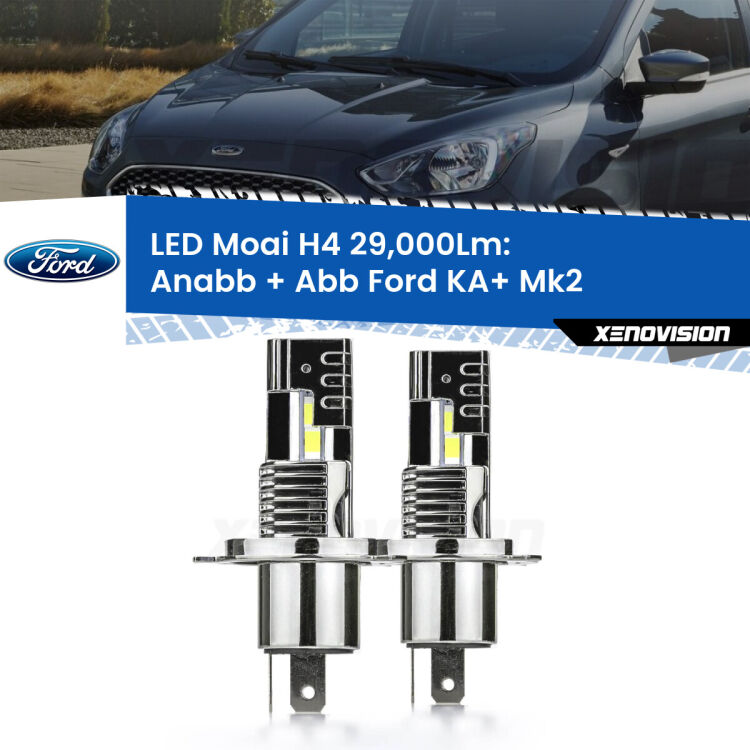 <strong>Kit Anabbaglianti LED per Ford KA+</strong> Mk2 2008 - 2013</strong>: 29.000Lumen, canbus, fatti per durare. Qualità Massima Garantita.