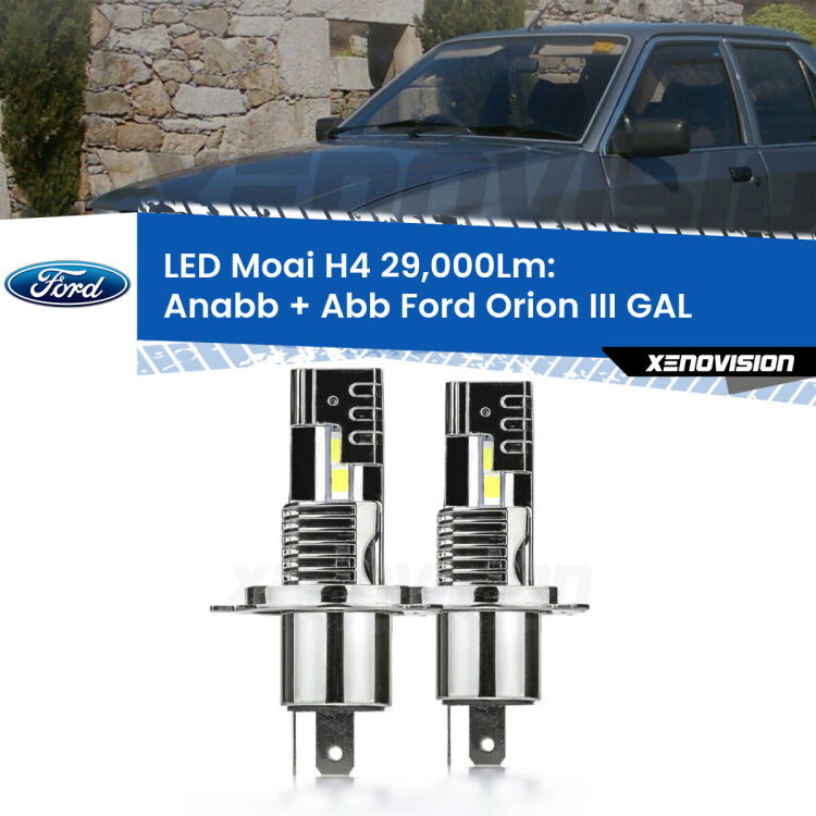 <strong>Kit Anabbaglianti LED per Ford Orion III</strong> GAL 1990 - 1993</strong>: 29.000Lumen, canbus, fatti per durare. Qualità Massima Garantita.