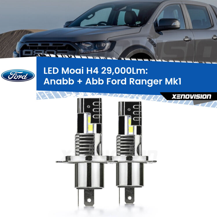 <strong>Kit Anabbaglianti LED per Ford Ranger</strong> Mk1 2005 - 2006</strong>: 29.000Lumen, canbus, fatti per durare. Qualità Massima Garantita.