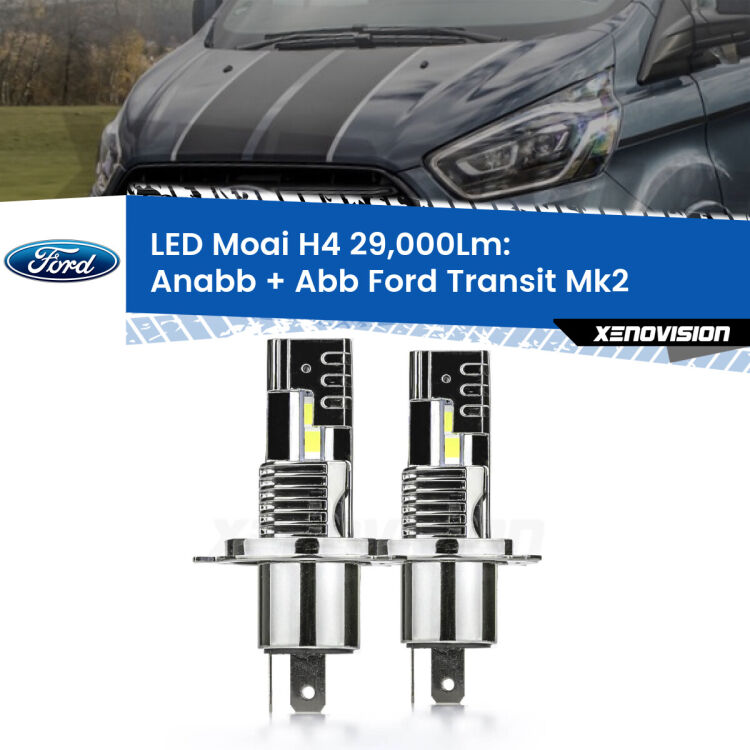 <strong>Kit Anabbaglianti LED per Ford Transit</strong> Mk2 1994 - 2000</strong>: 29.000Lumen, canbus, fatti per durare. Qualità Massima Garantita.