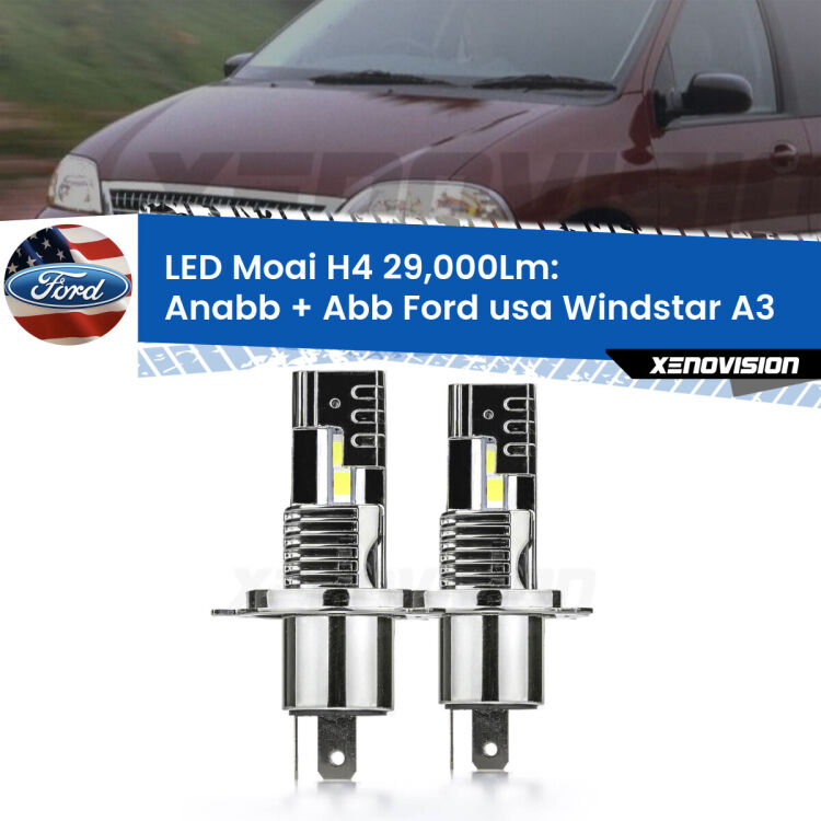 <strong>Kit Anabbaglianti LED per Ford usa Windstar</strong> A3 1995 - 2000</strong>: 29.000Lumen, canbus, fatti per durare. Qualità Massima Garantita.