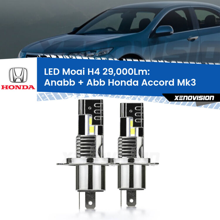 <strong>Kit Anabbaglianti LED per Honda Accord</strong> Mk3 1985 - 1989</strong>: 29.000Lumen, canbus, fatti per durare. Qualità Massima Garantita.