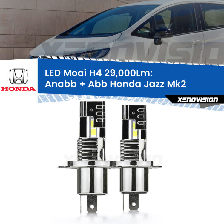 <strong>Kit Anabbaglianti LED per Honda Jazz</strong> Mk2 2002 - 2008</strong>: 29.000Lumen, canbus, fatti per durare. Qualità Massima Garantita.