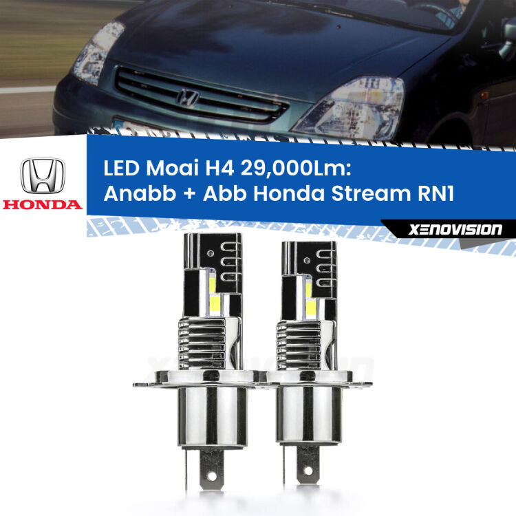 <strong>Kit Anabbaglianti LED per Honda Stream</strong> RN1 2001 - 2006</strong>: 29.000Lumen, canbus, fatti per durare. Qualità Massima Garantita.