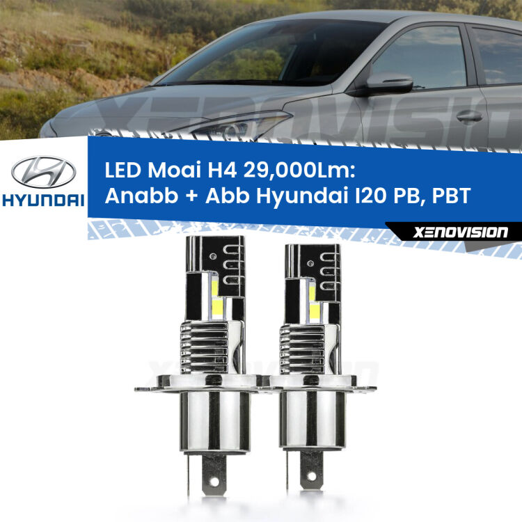 <strong>Kit Anabbaglianti LED per Hyundai I20</strong> PB, PBT a parabola singola</strong>: 29.000Lumen, canbus, fatti per durare. Qualità Massima Garantita.