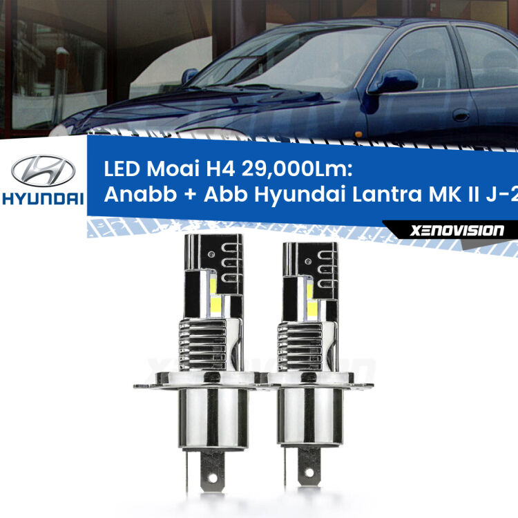 <strong>Kit Anabbaglianti LED per Hyundai Lantra MK II</strong> J-2 1995 - 2000</strong>: 29.000Lumen, canbus, fatti per durare. Qualità Massima Garantita.