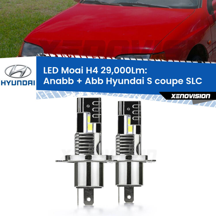 <strong>Kit Anabbaglianti LED per Hyundai S coupe</strong> SLC 1990 - 1996</strong>: 29.000Lumen, canbus, fatti per durare. Qualità Massima Garantita.