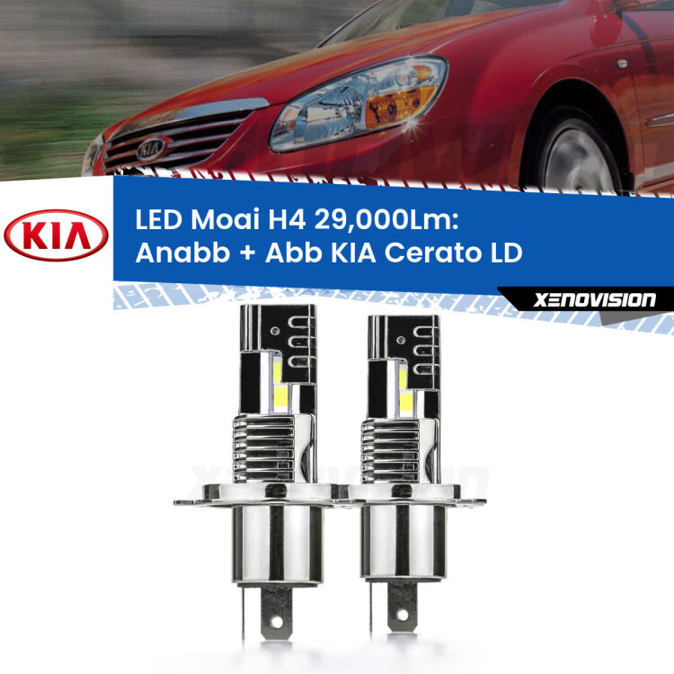 <strong>Kit Anabbaglianti LED per KIA Cerato</strong> LD 2003 - 2007</strong>: 29.000Lumen, canbus, fatti per durare. Qualità Massima Garantita.