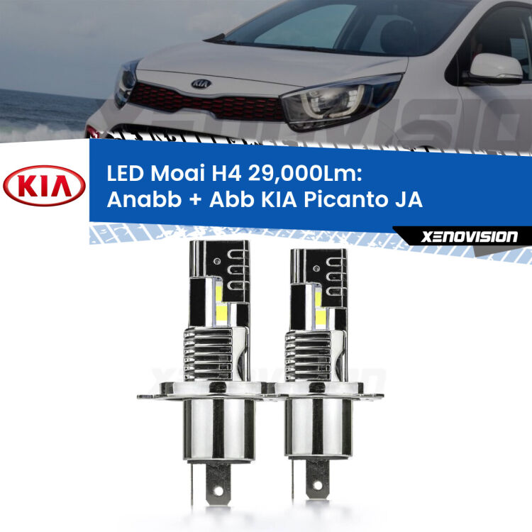 <strong>Kit Anabbaglianti LED per KIA Picanto</strong> JA con fari parabola</strong>: 29.000Lumen, canbus, fatti per durare. Qualità Massima Garantita.