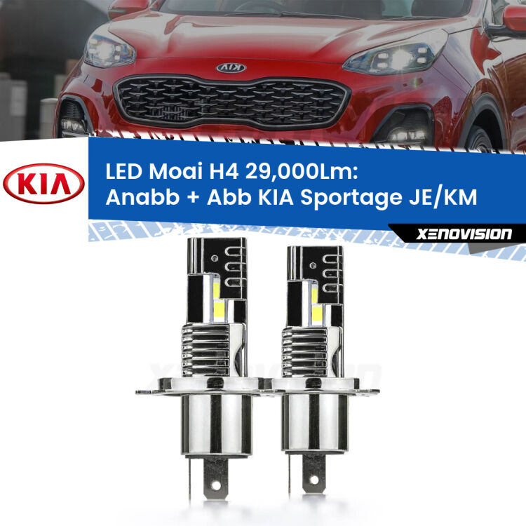 <strong>Kit Anabbaglianti LED per KIA Sportage</strong> JE/KM 2004 - 2009</strong>: 29.000Lumen, canbus, fatti per durare. Qualità Massima Garantita.